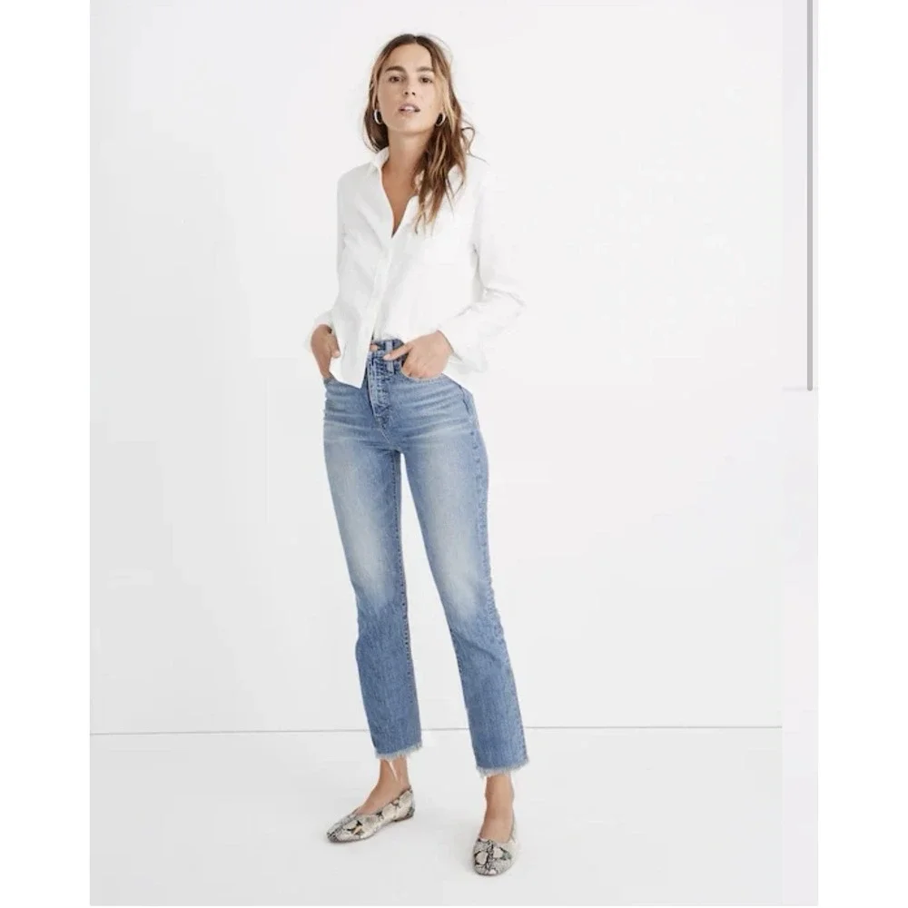 Madewell The Perfect Vintage Jean in‎ Ainsworth Wash - Raw Hem Edition - 31